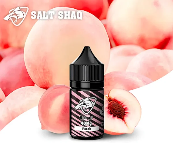 SALT SHAQ 鯊克水蜜桃煙油 30ml 40mg SALT SHAQ 鯊克水蜜桃煙油 30ml 40mg 產品圖