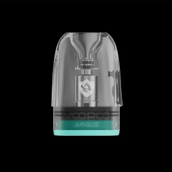 ARGUS V2 頂部注油空倉 (標準白底高清圖) VOOPOO ARGUS G2/P2 通用頂部注油空煙彈 (V2版本)。透明獨立商品照 (Isolated Image),於純白背景去背展示,清晰呈現 3mL 大容量透明倉體結構與便捷注油口設計。