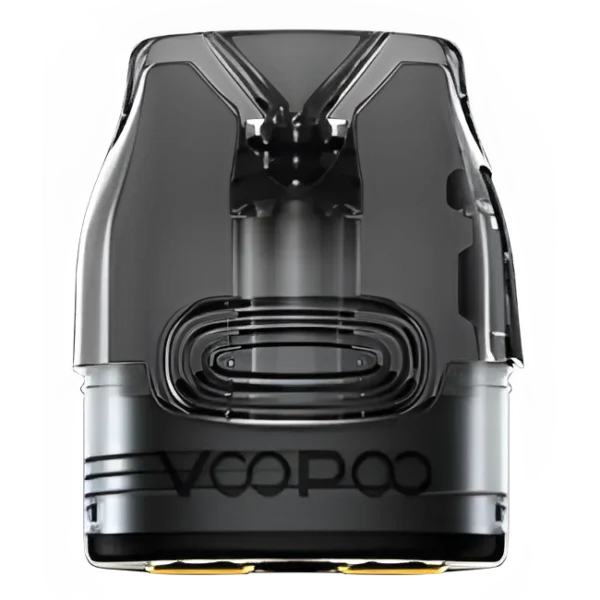 VMATE 頂部注油煙彈 (標準白底高清圖) VOOPOO VMATE 頂部注油空煙彈主圖。透明獨立商品照 (Isolated Product Image),於純白背景展示,清晰呈現 3mL 大容量 PCTG 倉體與頂部注油口結構。適用於 VMATE 系列主機。