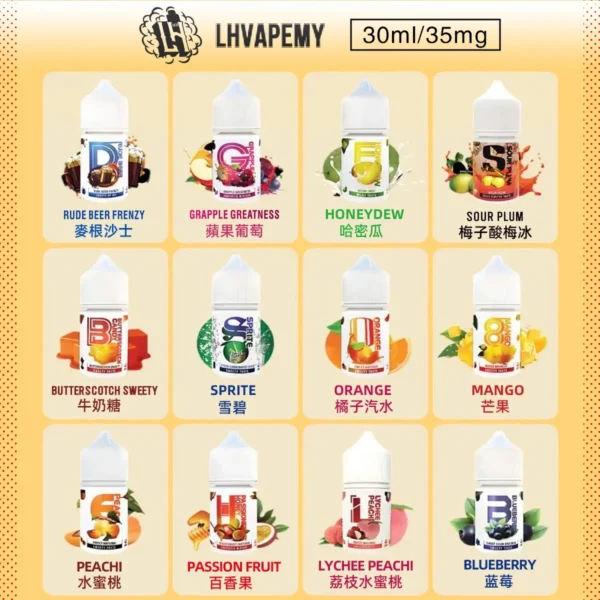 LH 酷涼鹽 LH VAPEMY 馬來西亞煙油｜30mL 35mg 沙士水果系產品圖
