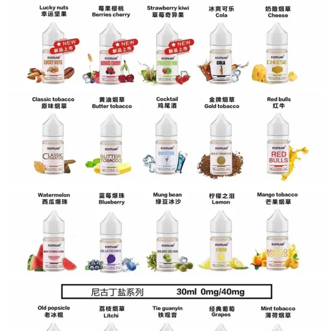 歐姆 EDMOUND 煙油｜30mL 40mg 美國丁鹽產品圖